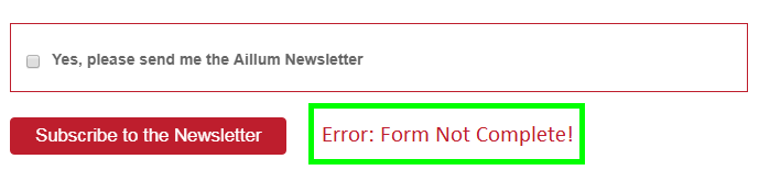 Form submit failure.