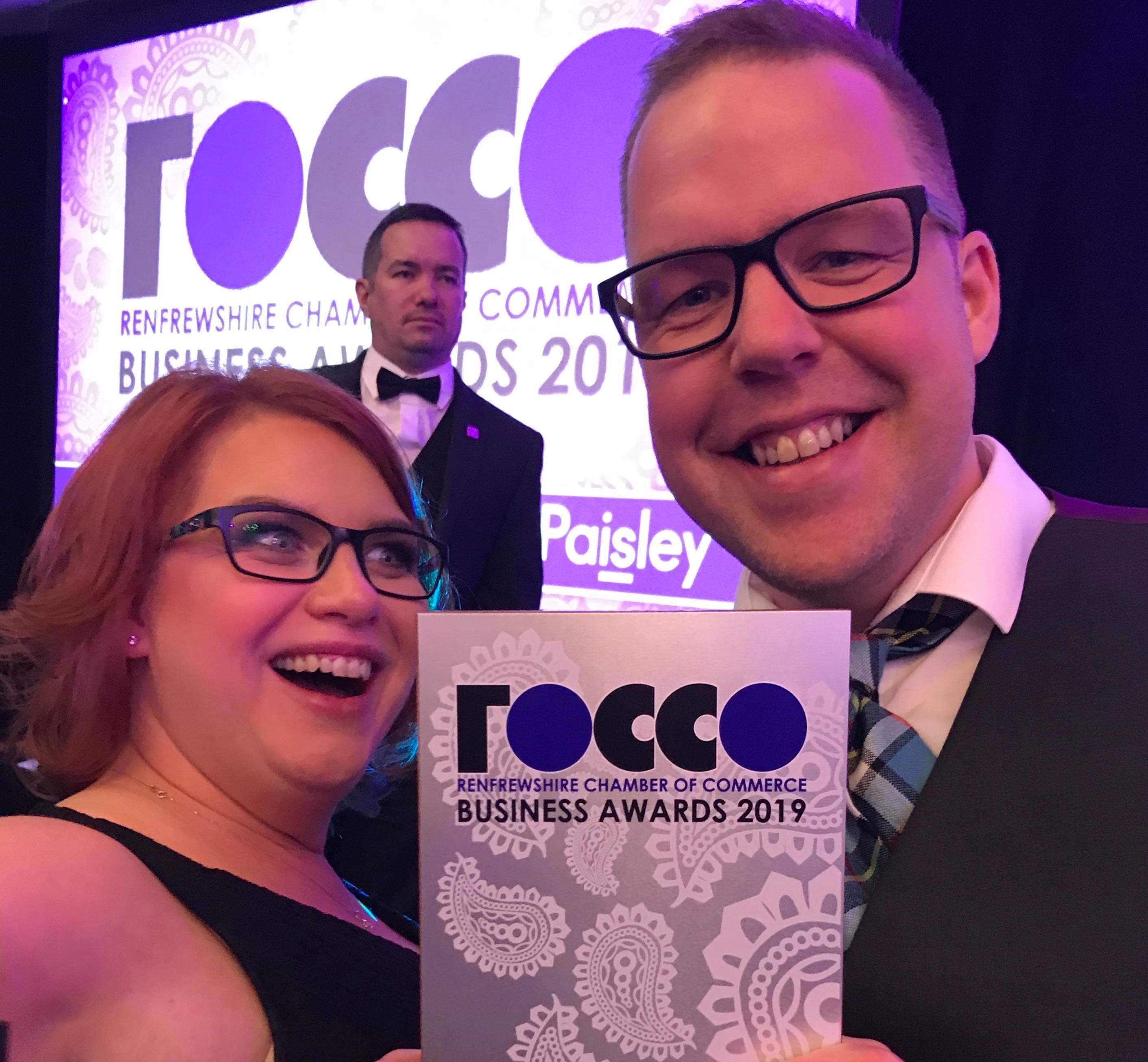 Brian & Emma representing Aillum at the ROCCOs