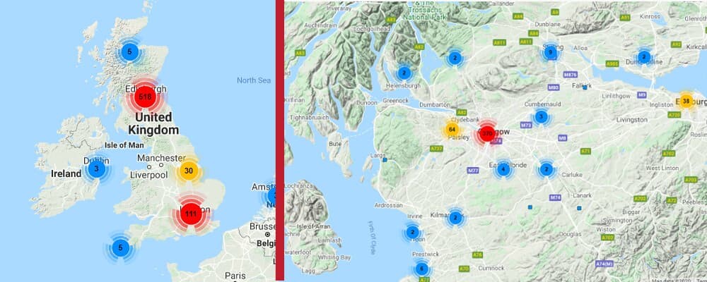 Followerwonk Follower Locations