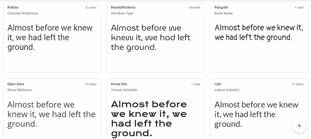 Google Fonts