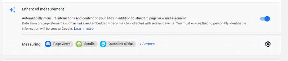 Enhanced Measurement Toggle