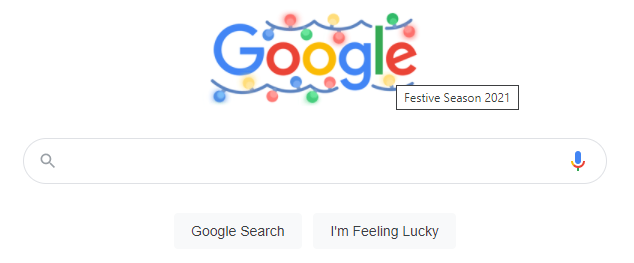 ALT Text Example on the Google Homepage