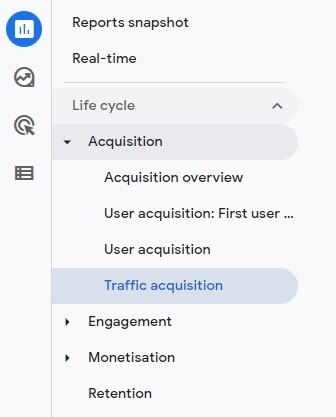 Location of Source / Medium Report (GA4)