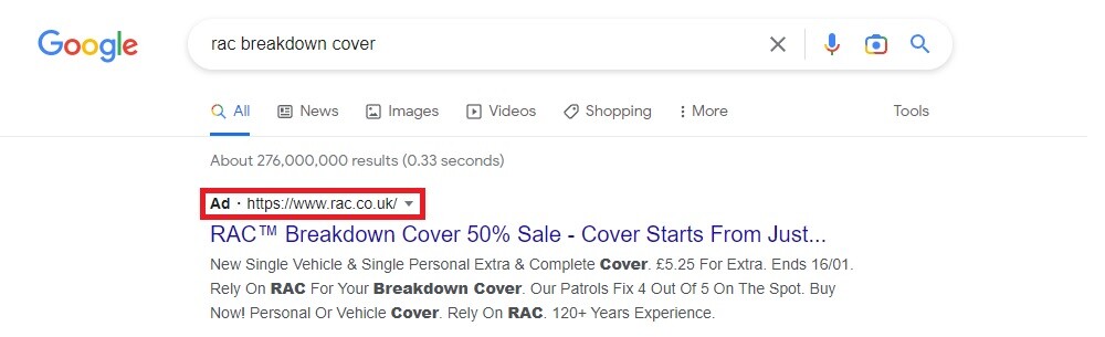 Brand Search Example