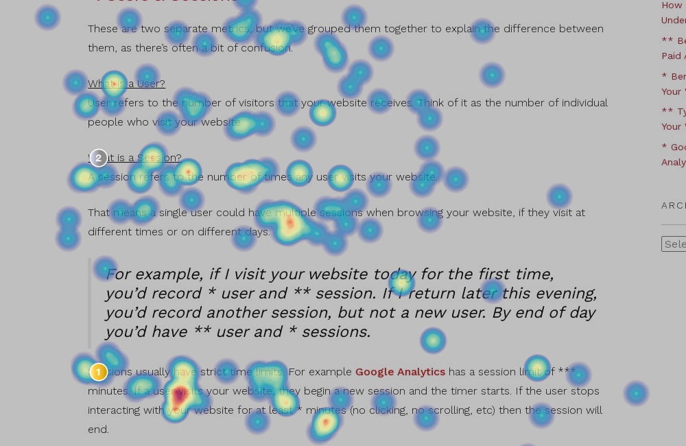 Click Tracking With Heat Mapping