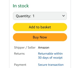 Call To Action Button Example - Amazon Purchase Buttons